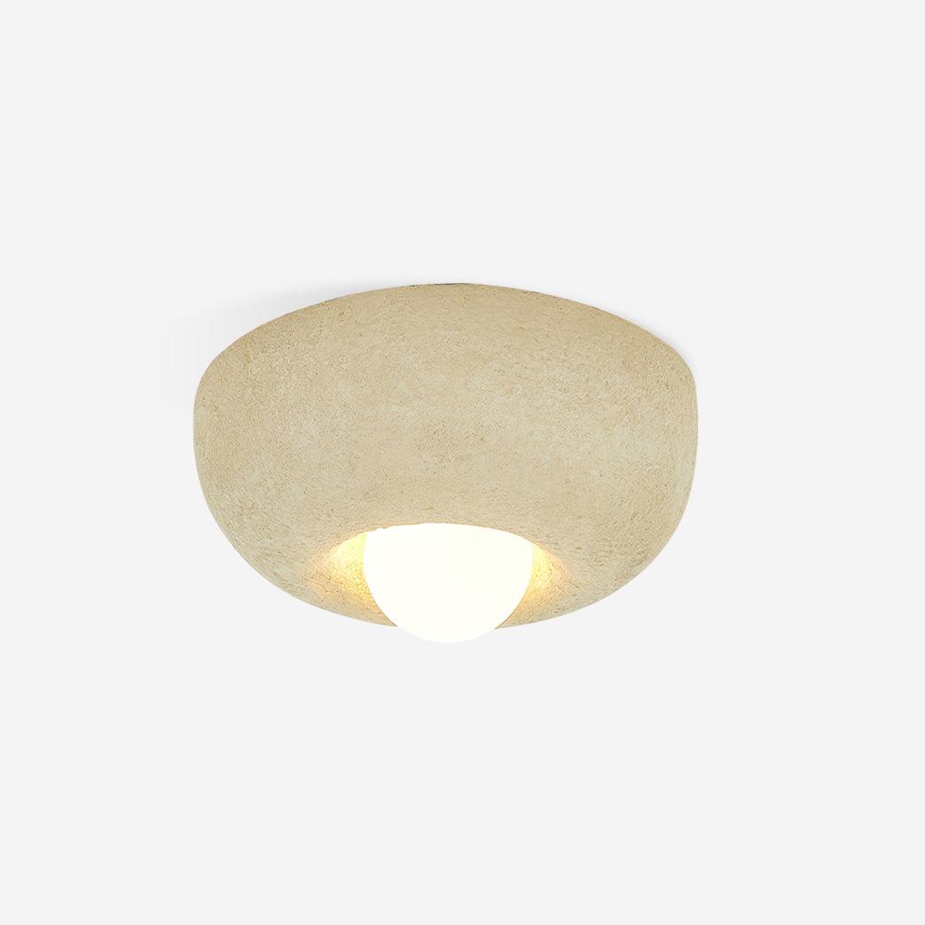 Mauro Ceiling Lamp Natural Texture Hemisphere Modern Style - Letslighting