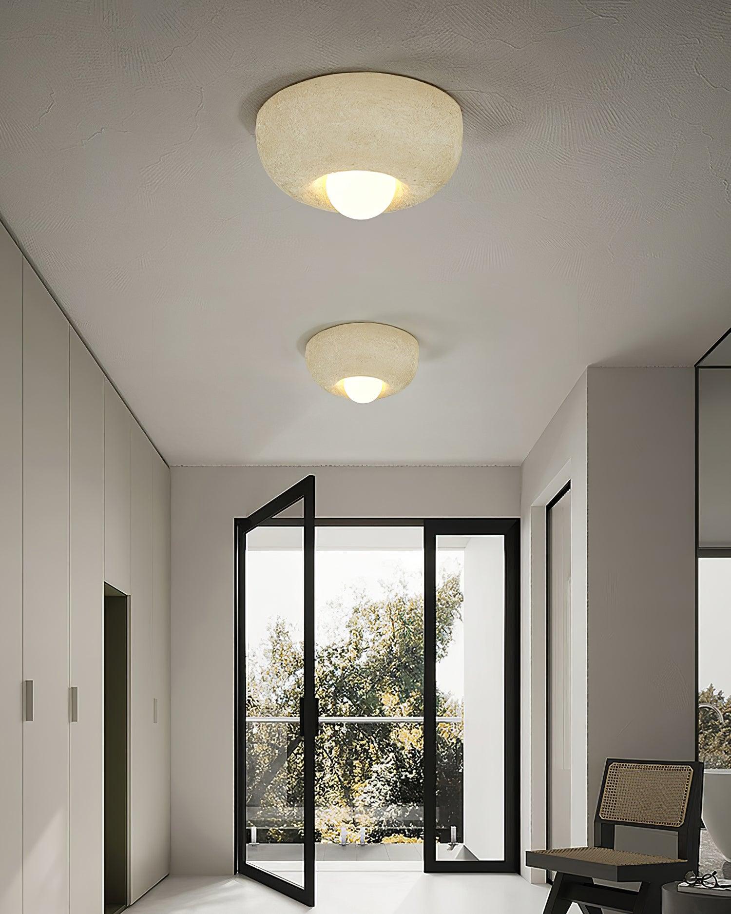 Mauro Ceiling Light Natural Texture Soft Lighting - Letslighting