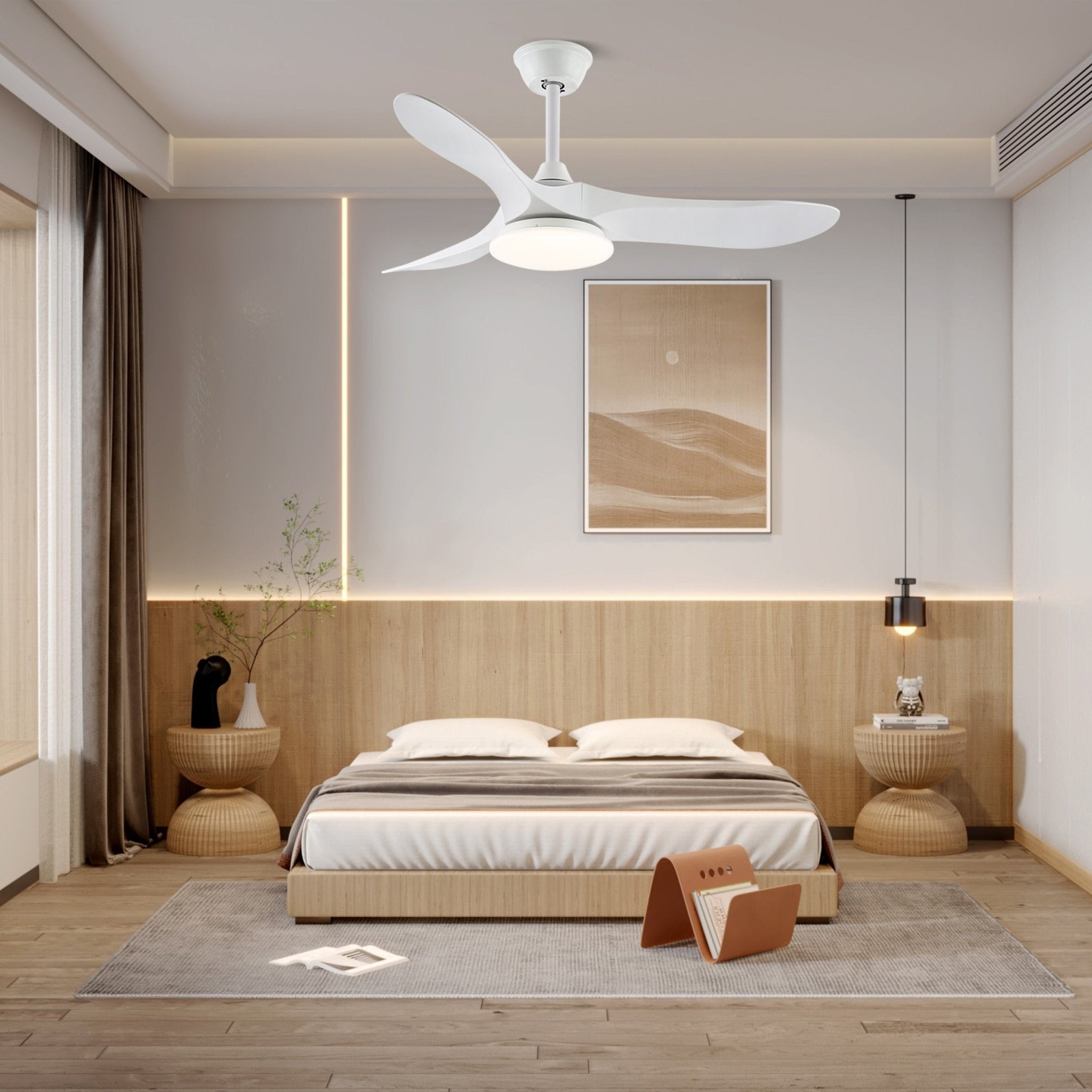 Aveline Modern Wood Ceiling Fan Light - Letslighting