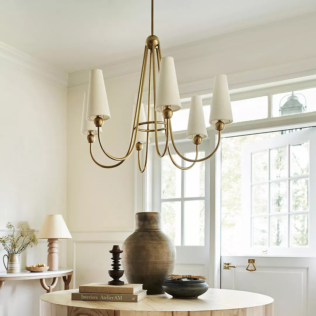 Calire Vintage Industrial Fabric Chandelier - Letslighting