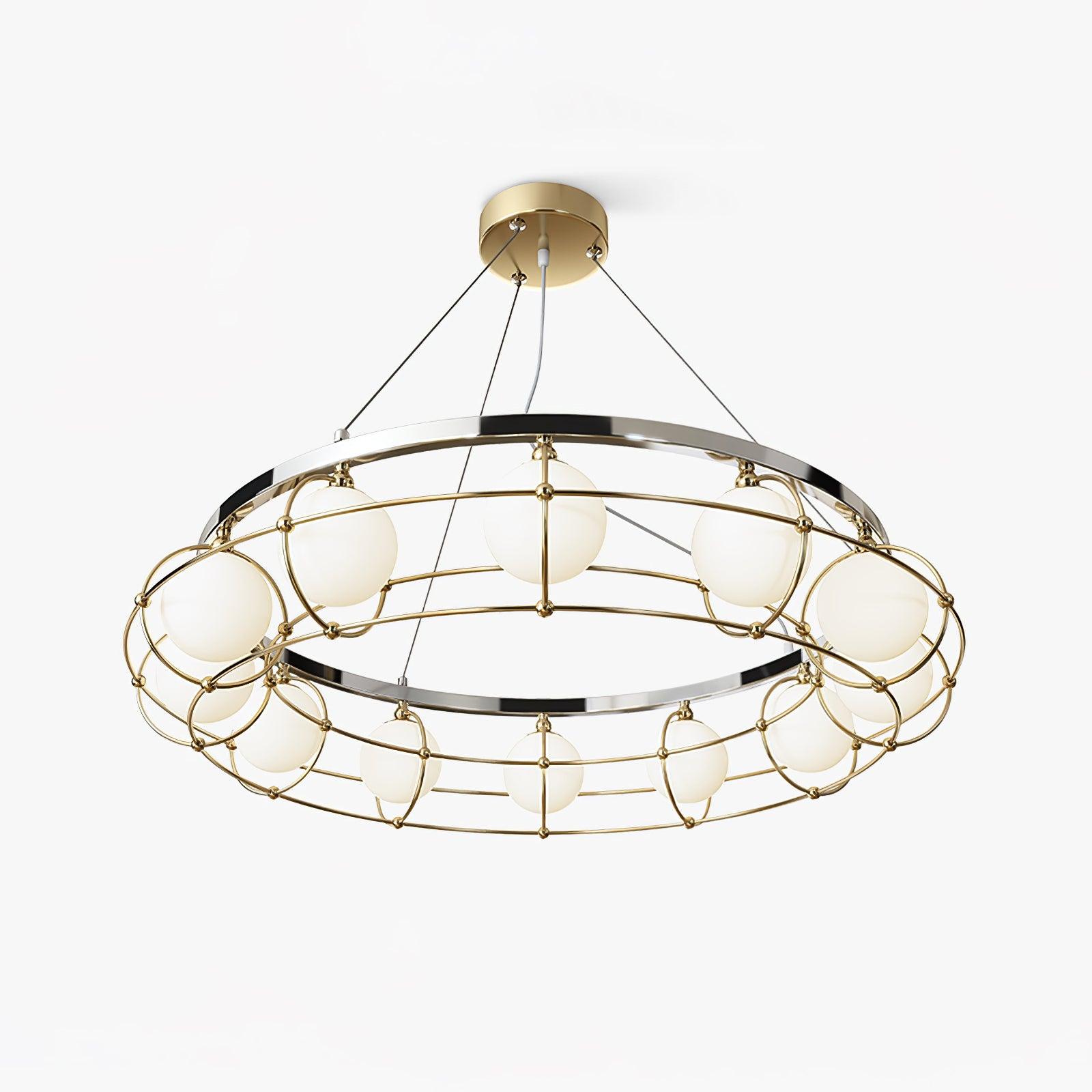 Mia Modern Glass Chandelier - Letslighting