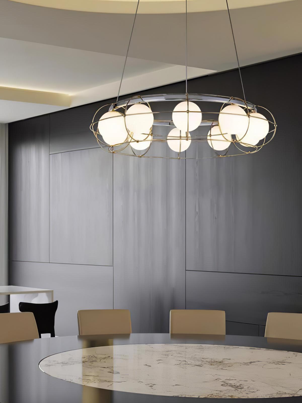 Mia Modern Glass Chandelier - Letslighting