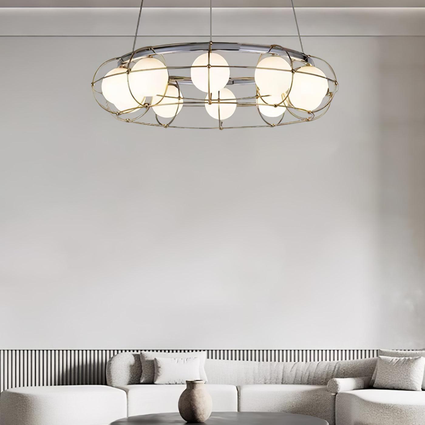 Mia Modern Glass Chandelier - Letslighting