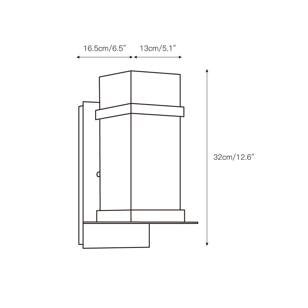 Ishaaris Modern Minimalist Outdoor Glass Wall Light - Letslighting