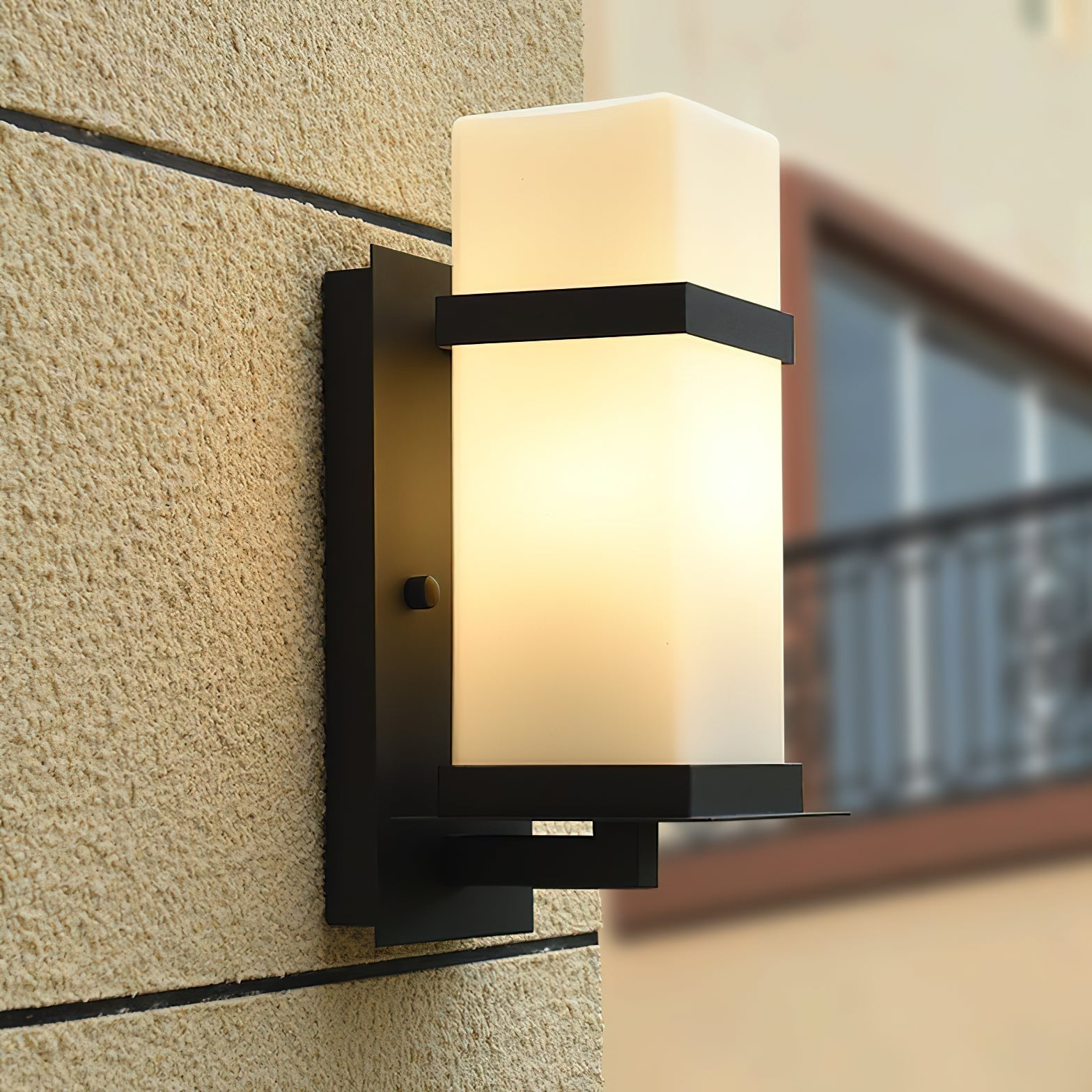 Ishaaris Modern Minimalist Outdoor Glass Wall Light - Letslighting