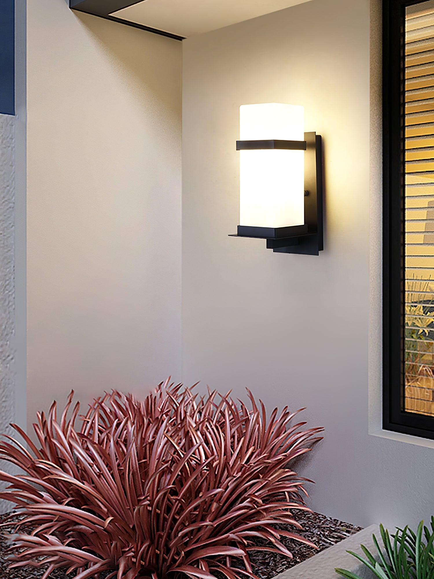 Linea Nordic Art Glass Outdoor Wall Light - Letslighting
