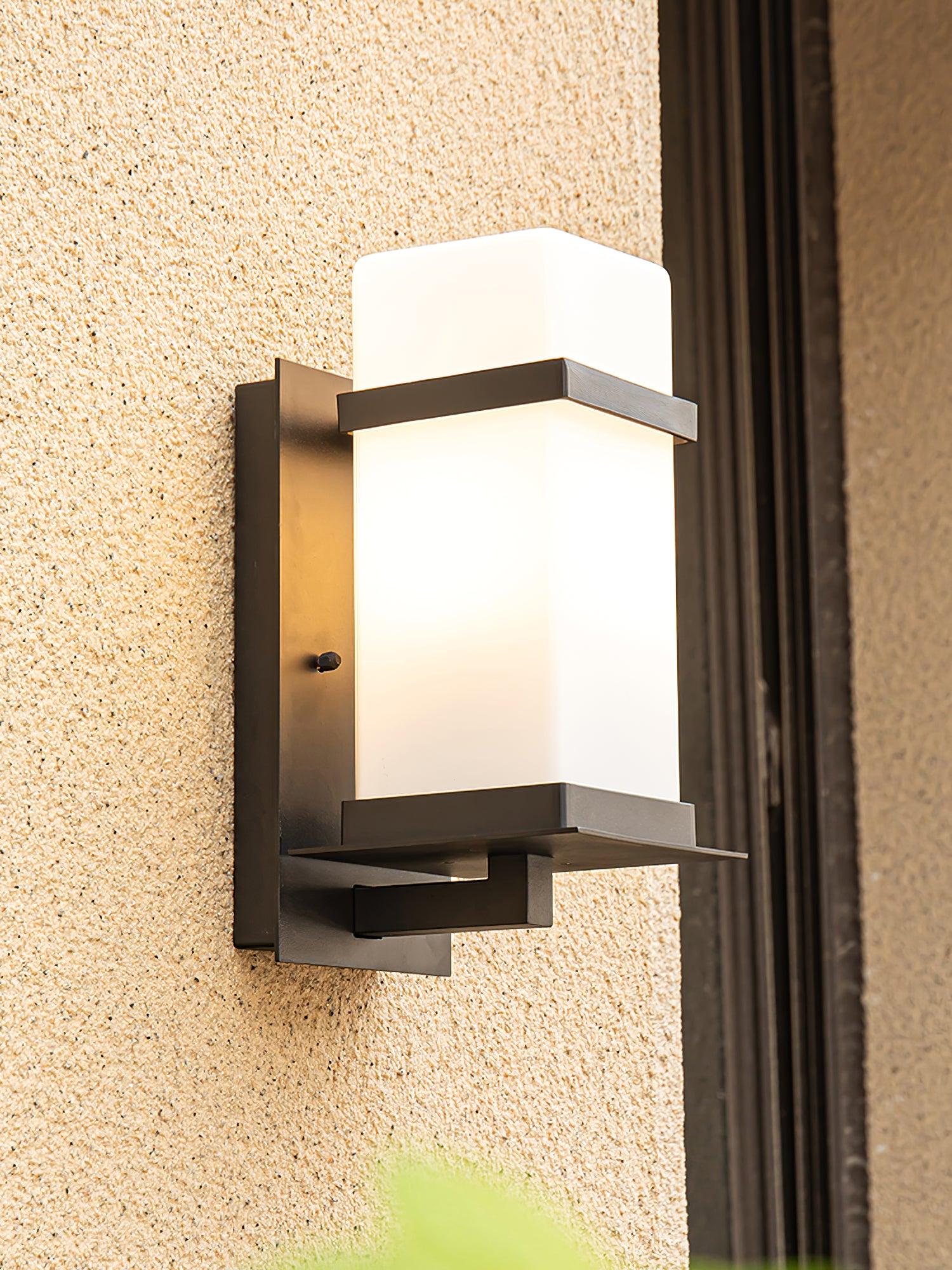 Linea Nordic Art Glass Outdoor Wall Light - Letslighting