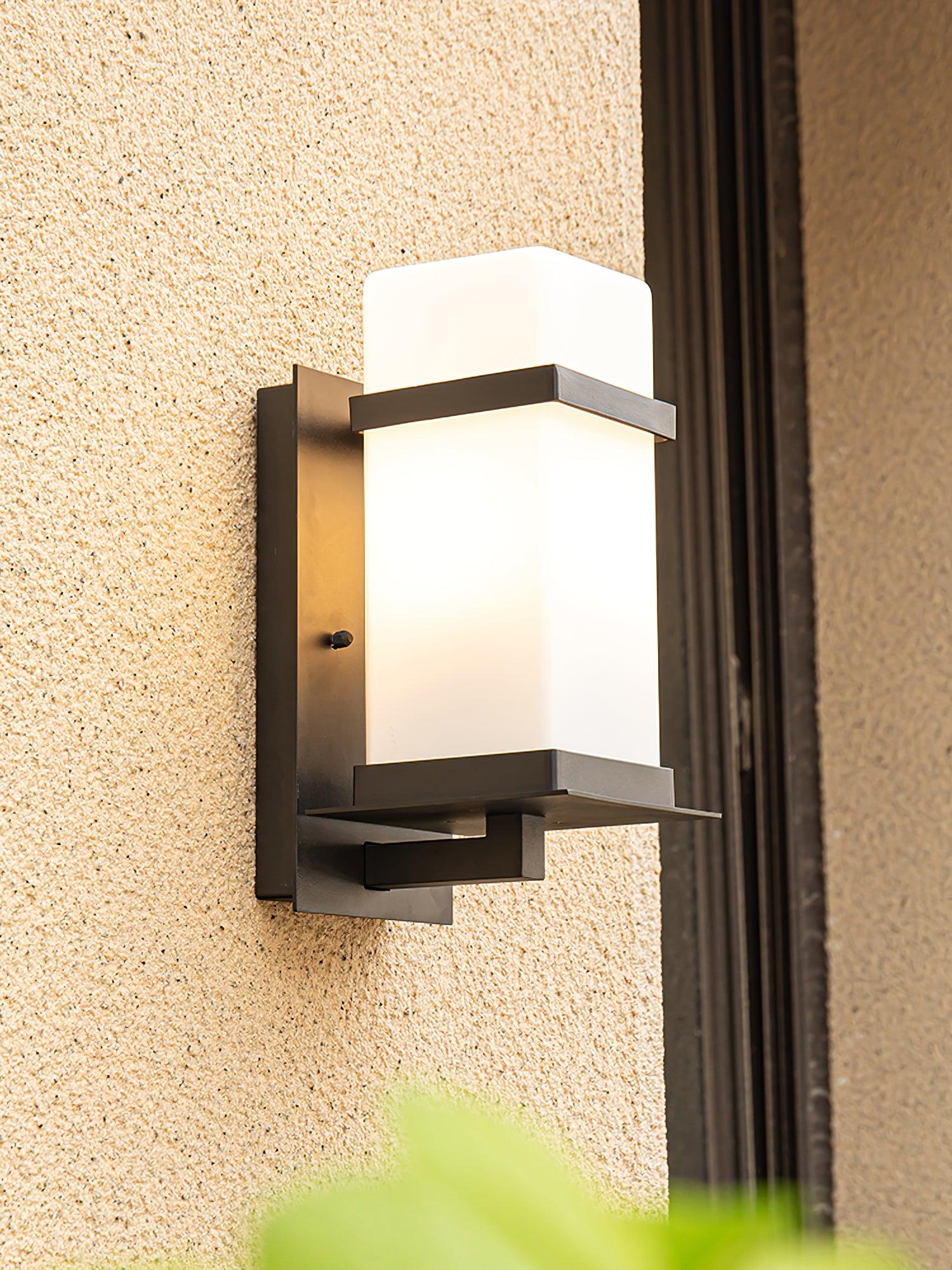 Linea Nordic Art Glass Outdoor Wall Light - Letslighting