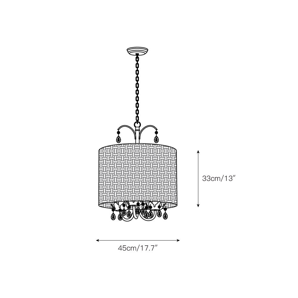Avnoren Vintage Natural Crystal Pendant Lamp - Letslighting