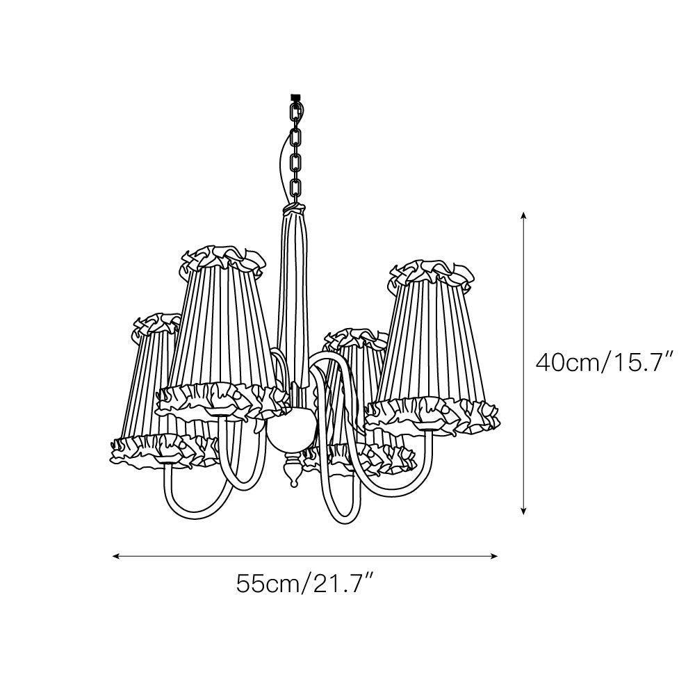 Ervaren Vintage Postmodern Luxury Fabric Chandelier - Letslighting