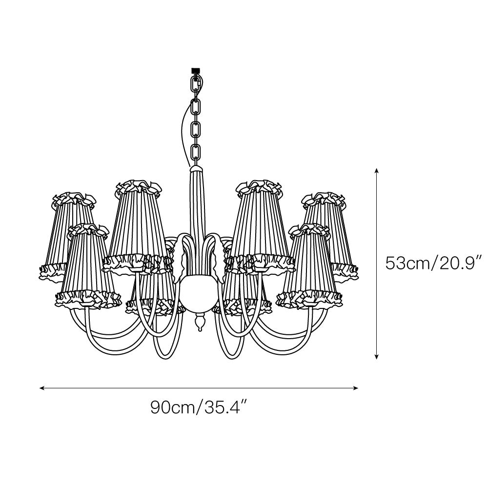 Ervaren Vintage Postmodern Luxury Fabric Chandelier - Letslighting