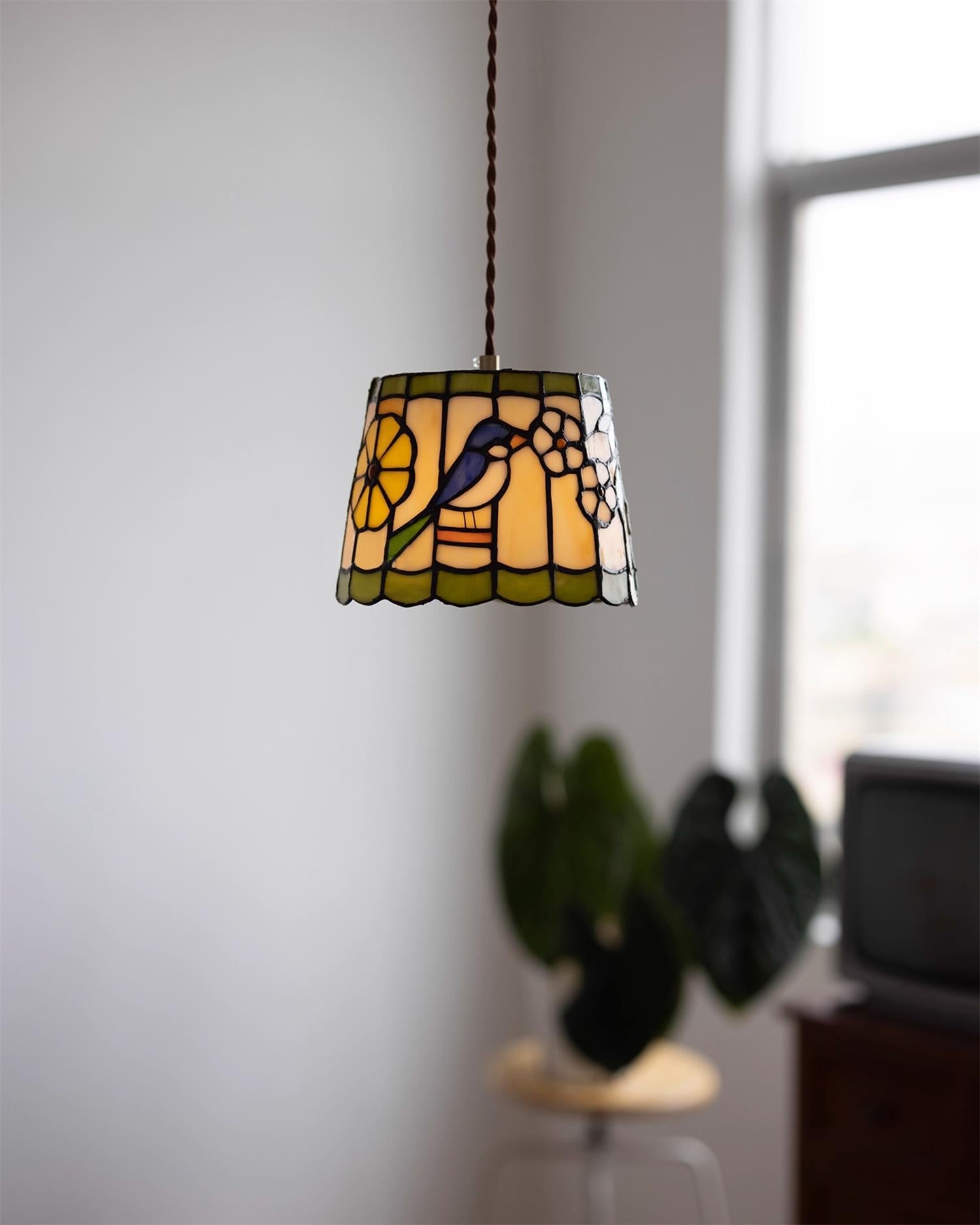 Tiffany Pendant Light Brid Blossom Glass - Letslighting