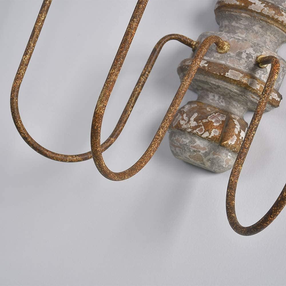 Vevenir Vintage Industrial Candle Wood Wall Lamp - Letslighting