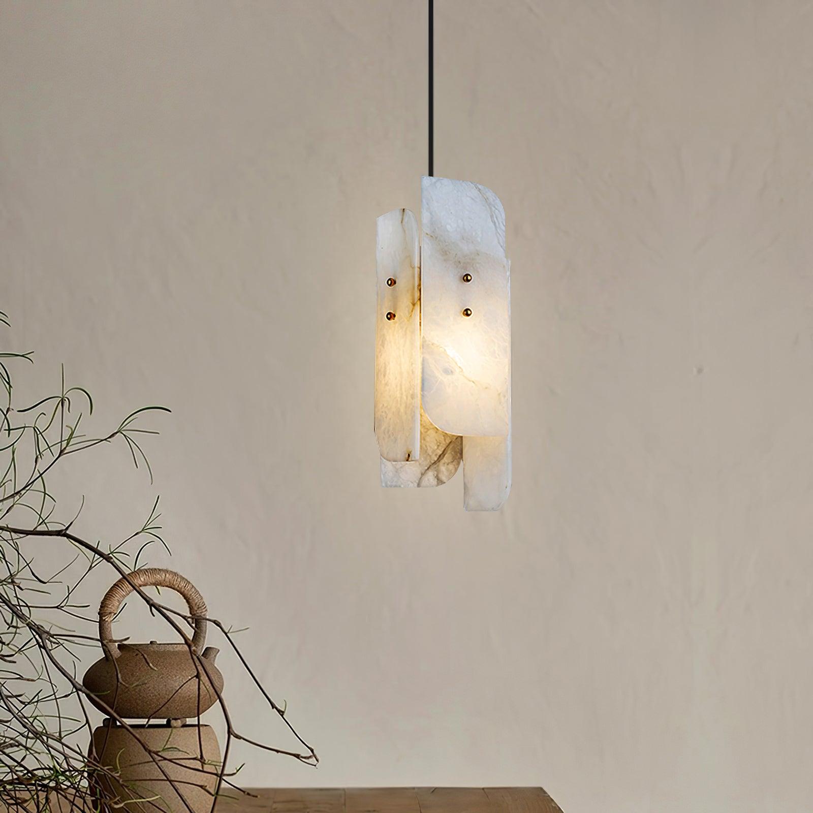 Vicarus Layered Alabaster Pendant Light - Letslighting