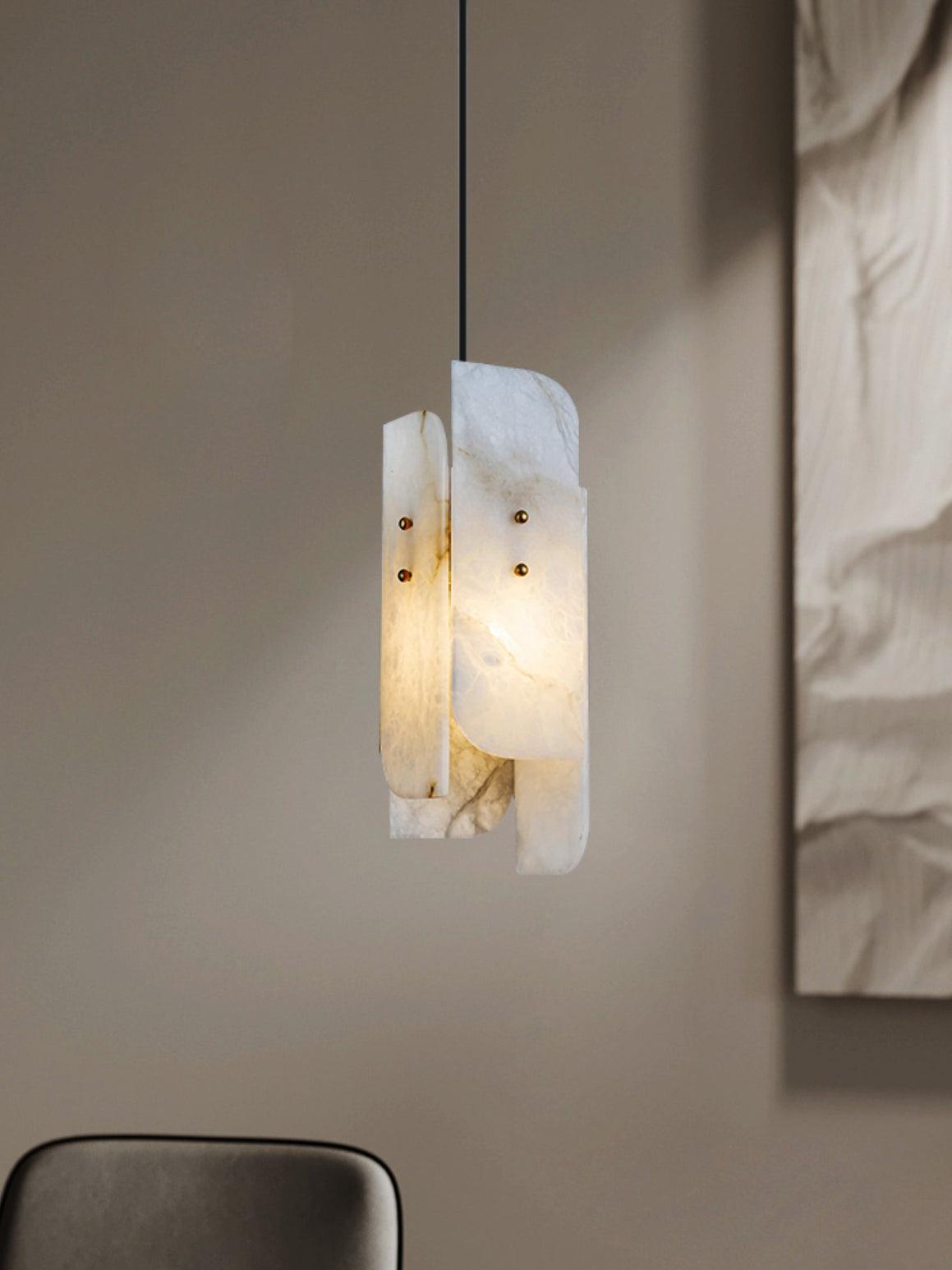 Vicarus Layered Alabaster Pendant Light - Letslighting