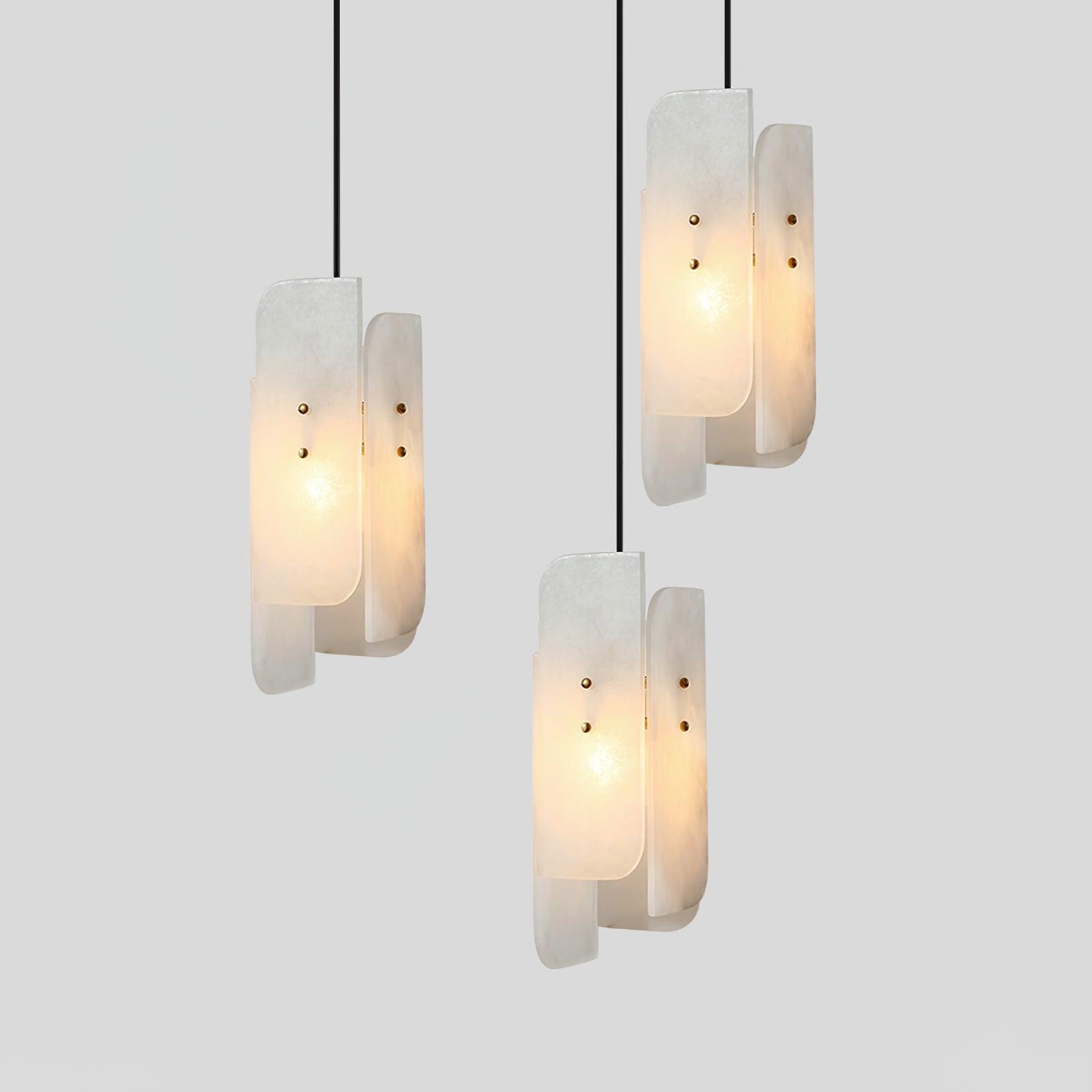 Vicarus Layered Alabaster Pendant Light - Letslighting