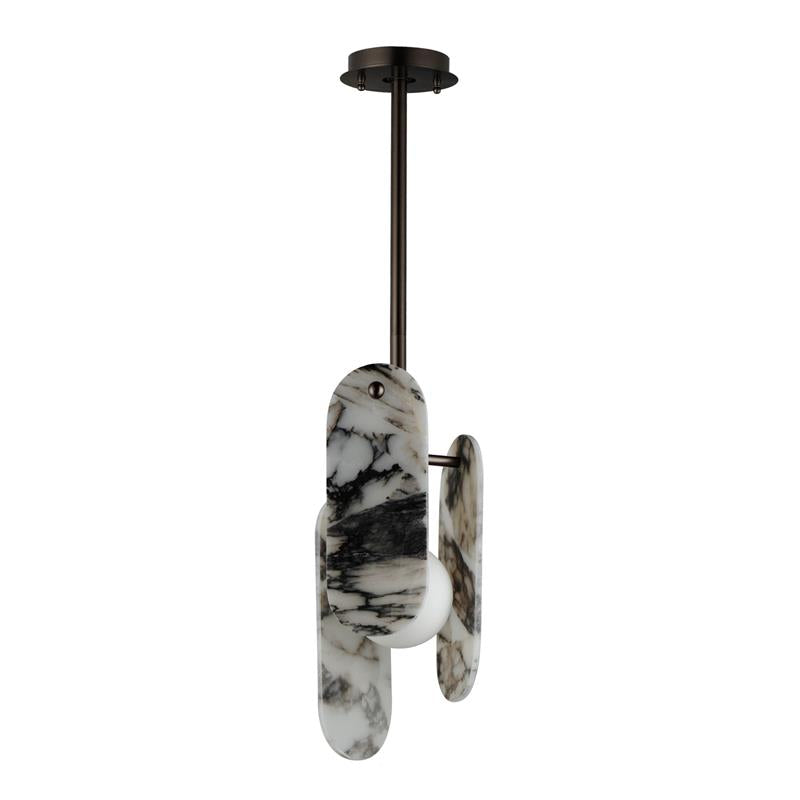 Cevynarae Modern Minimalist Marble Glass Pendant Lamp - Letslighting