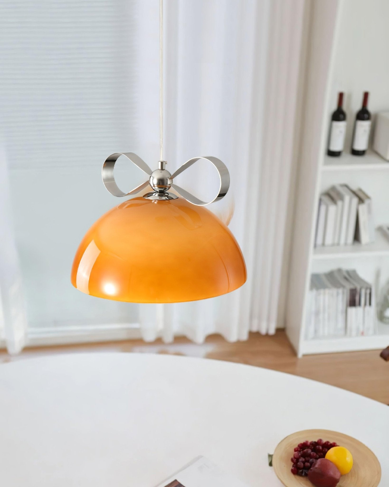 Lustra Pendant Light Glass Amber Dining - Letslighting