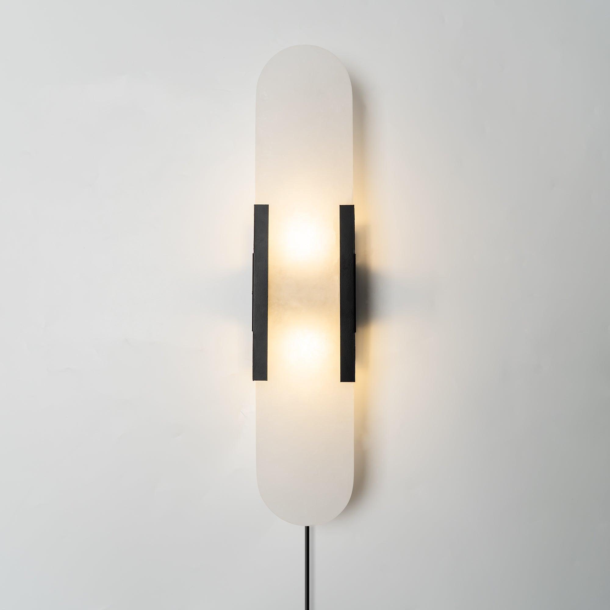 Corvina Oblong Alabaster Wall Light - Letslighting