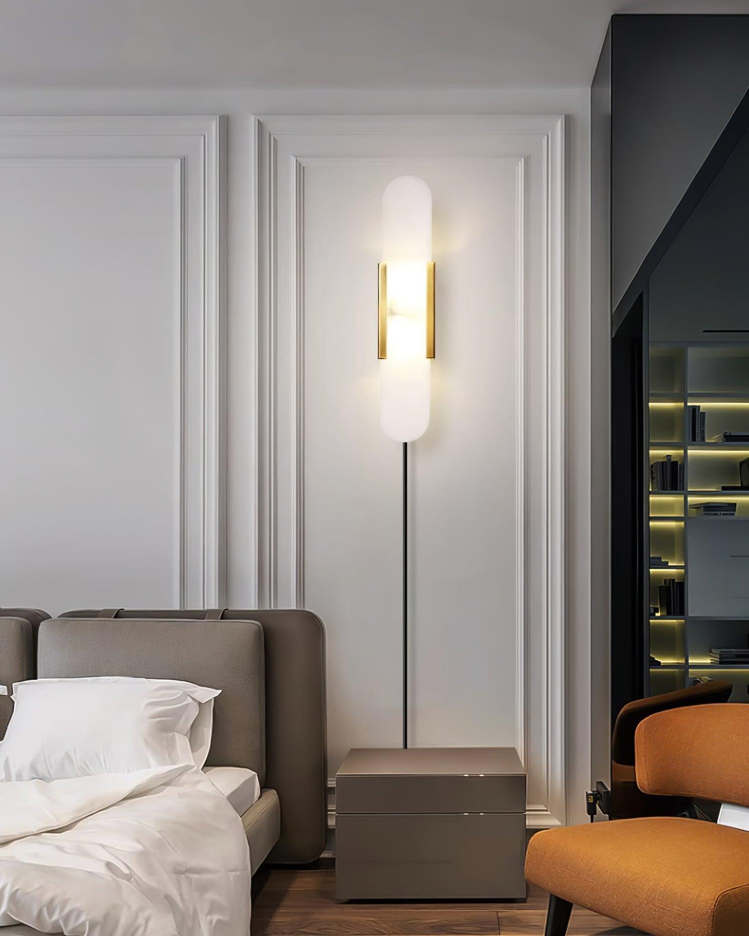 Corvina Oblong Alabaster Wall Light - Letslighting