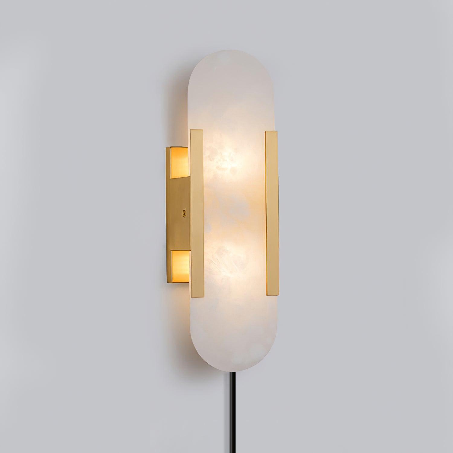 Corvina Oblong Alabaster Wall Light - Letslighting