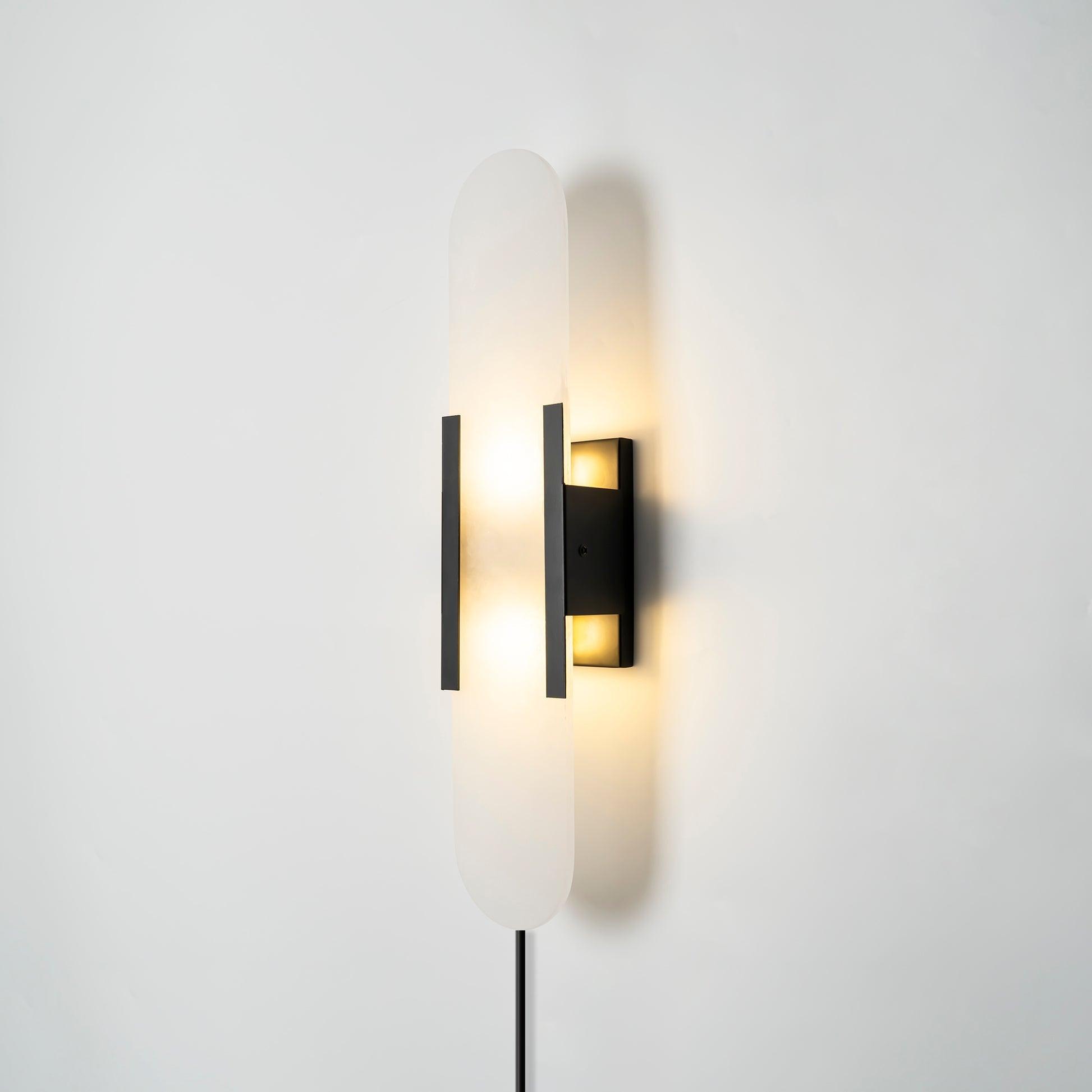 Corvina Oblong Alabaster Wall Light - Letslighting