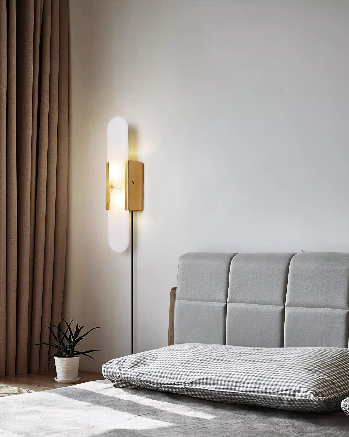 Corvina Oblong Alabaster Wall Light - Letslighting
