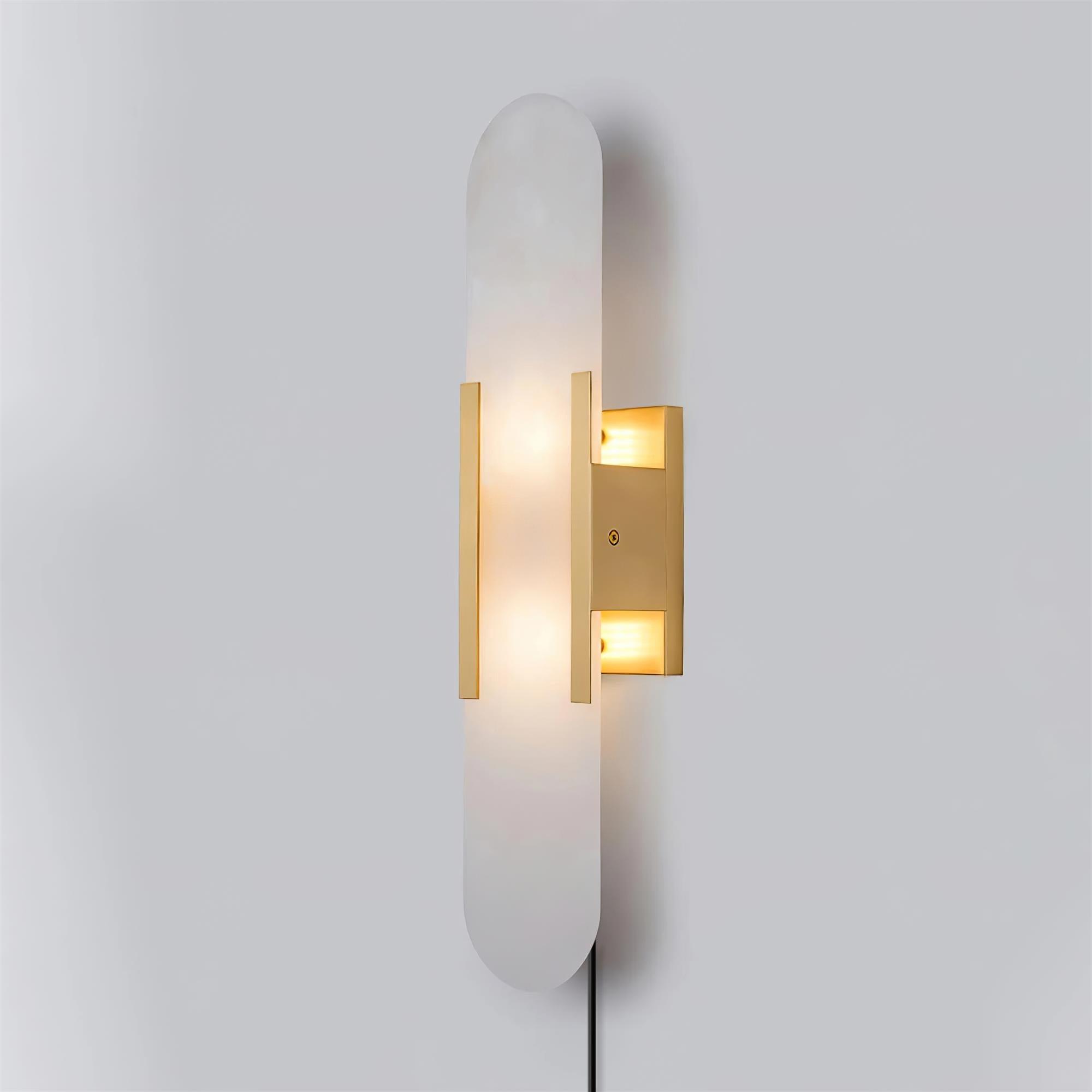 Corvina Oblong Alabaster Wall Light - Letslighting