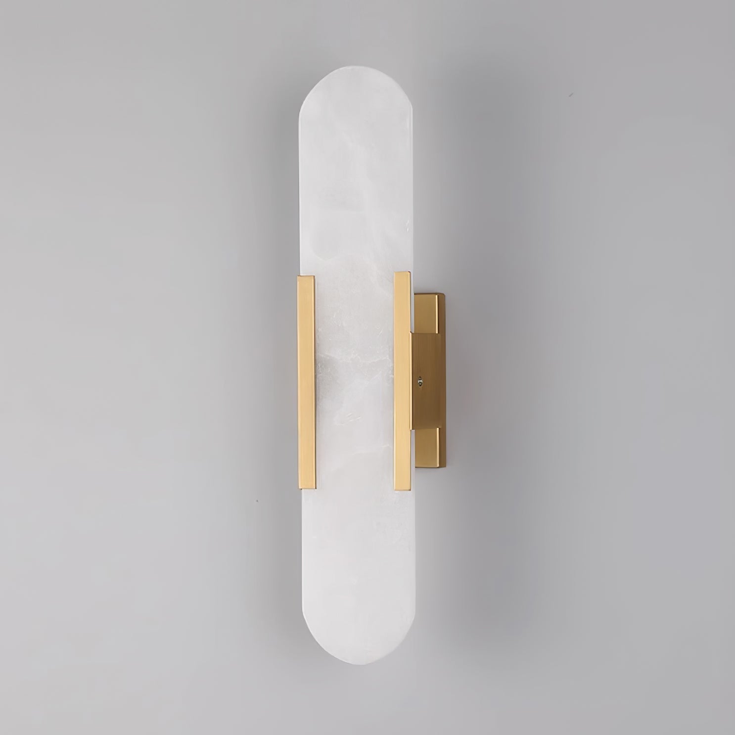 Kristy Luxury Elongated Alabaster Wall Lamp Copper Brass Black - Letslighting