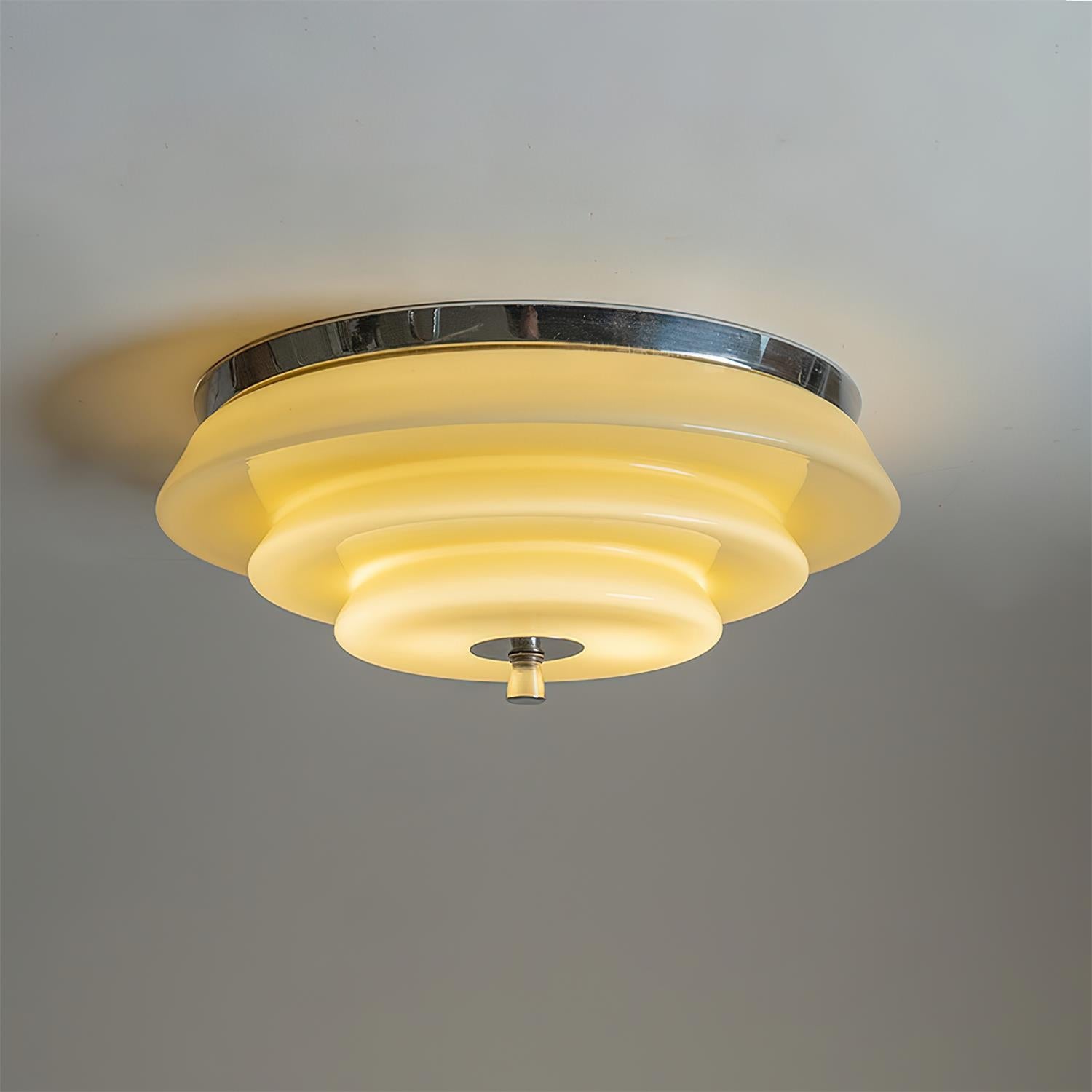 Mellow Ceiling Lamp with Tiered Ripple Form - Letslighting