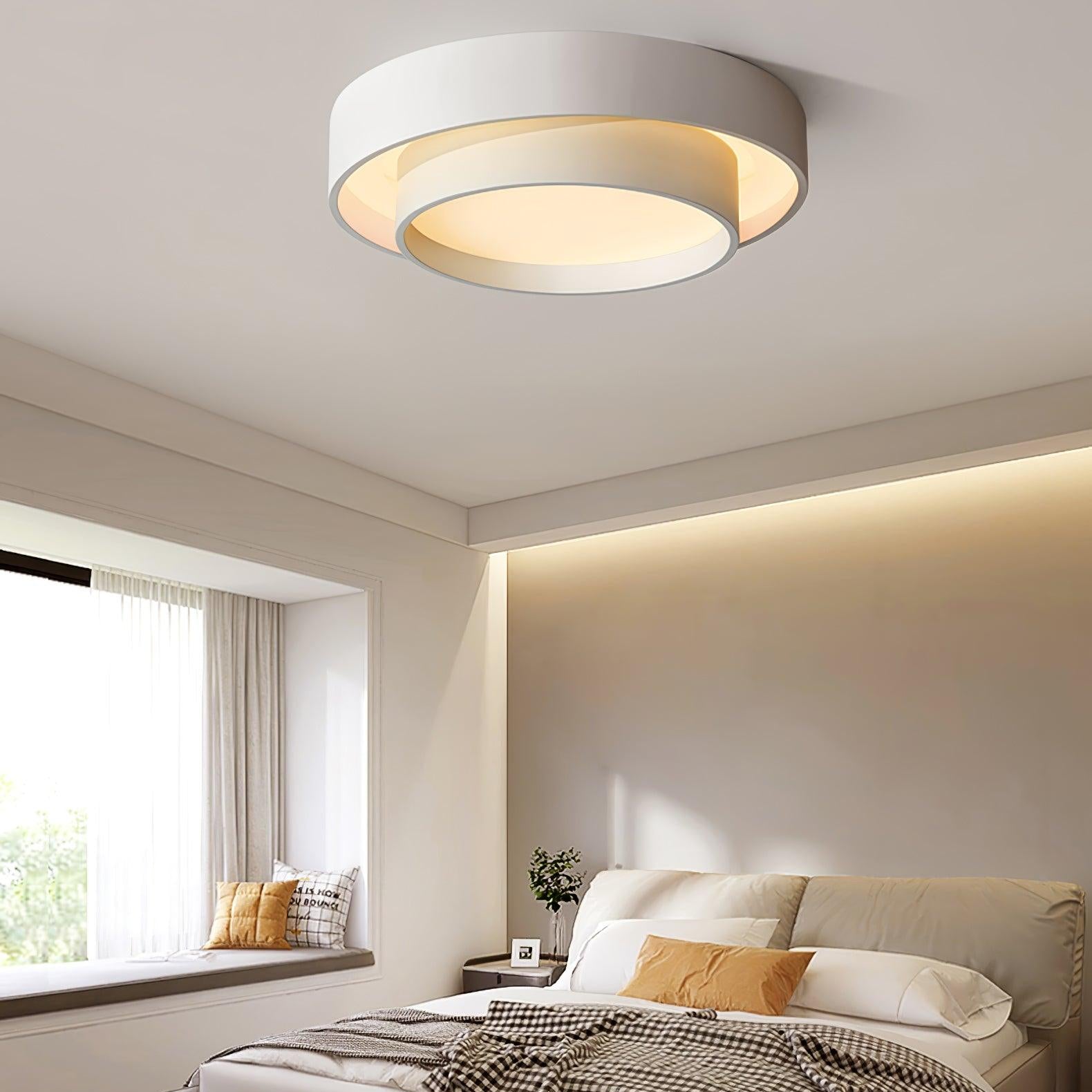 Lustra Ceiling Light Double Layers Modern Cylinder - Letslighting
