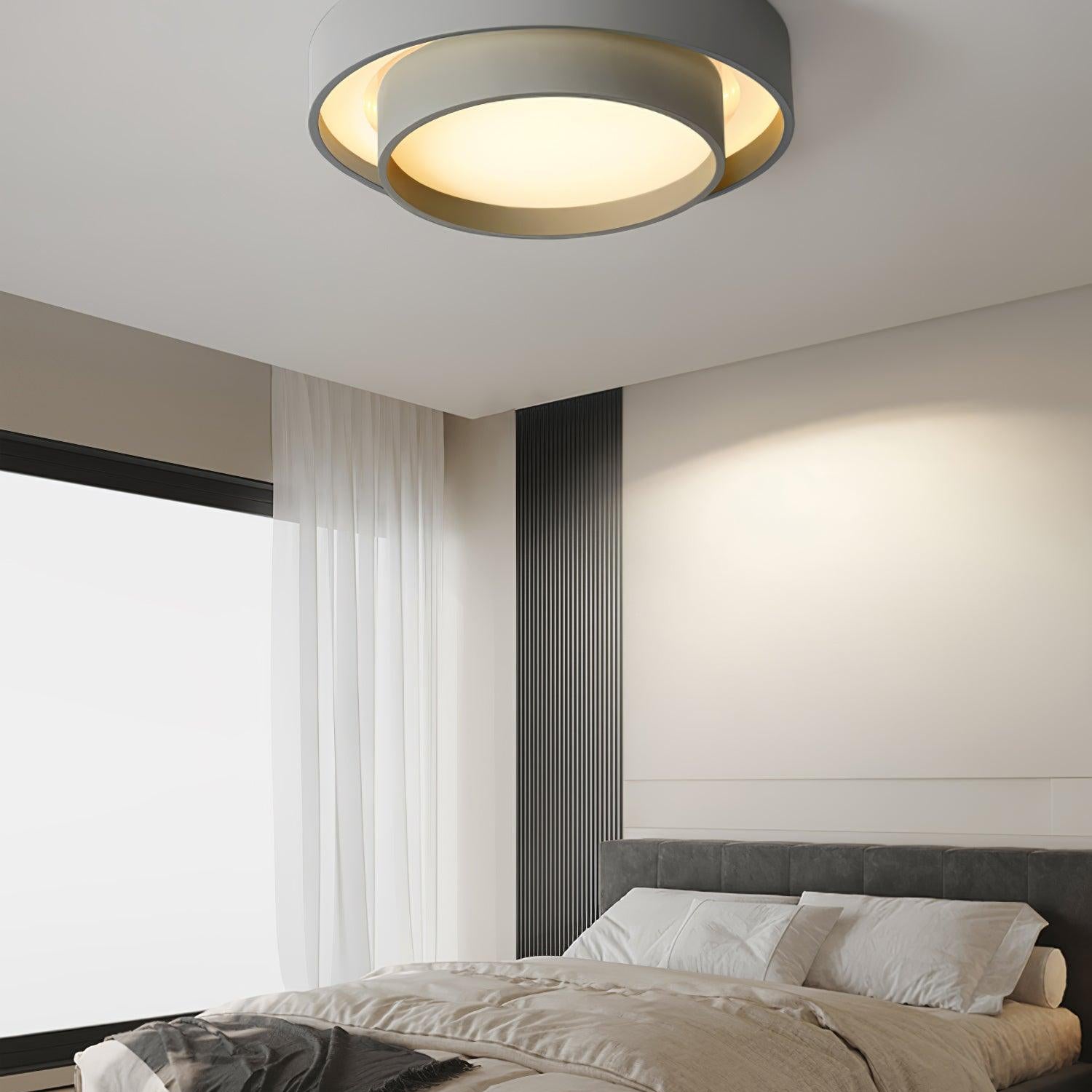 Lustra Ceiling Light Double Layers Modern Cylinder - Letslighting