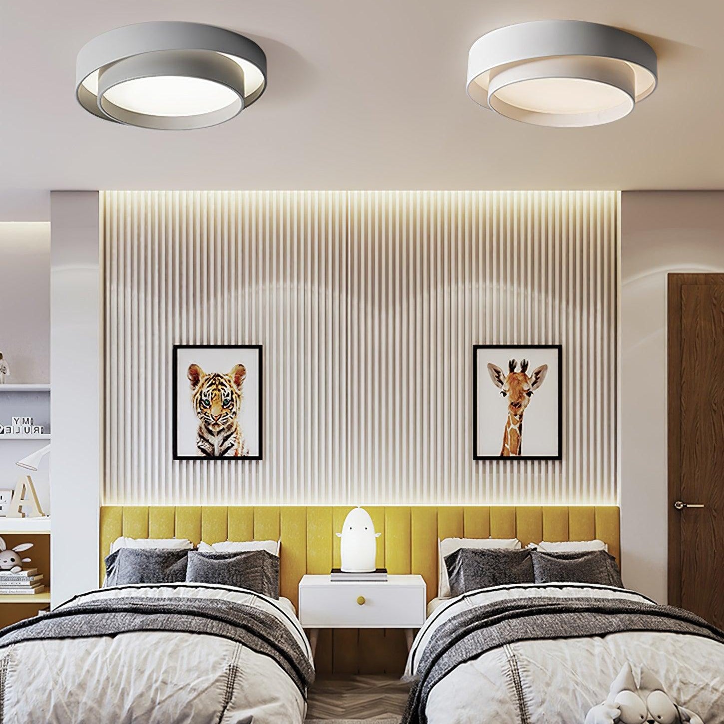 Lustra Ceiling Light Double Layers Modern Cylinder - Letslighting