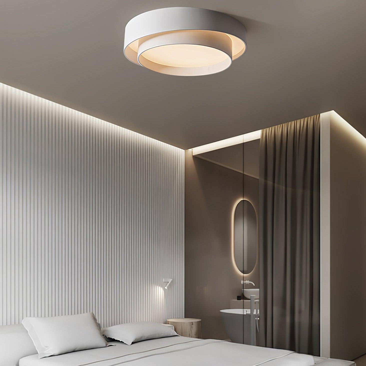 Lustra Ceiling Light Double Layers Modern Cylinder - Letslighting