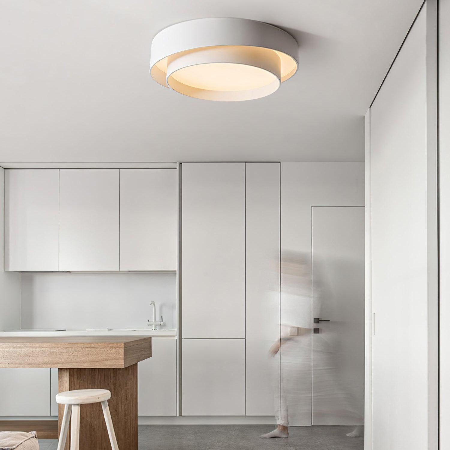 Lustra Ceiling Light Double Layers Modern Cylinder - Letslighting