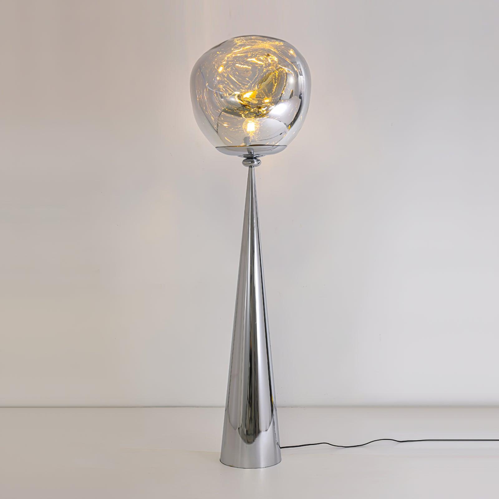 Vortexe Gray Contemporary Floor Lamp - Letslighting