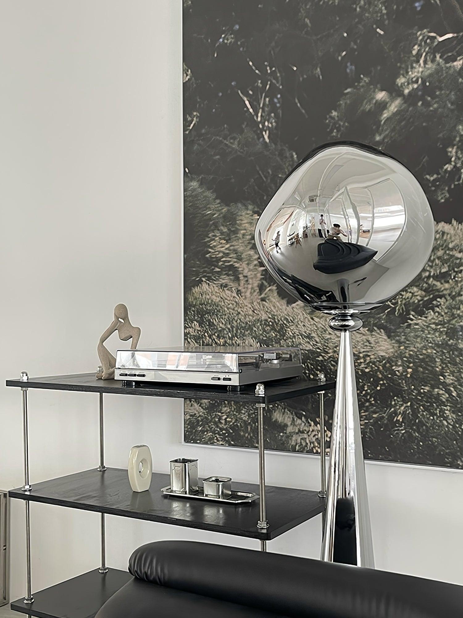 Vortexe Gray Contemporary Floor Lamp - Letslighting