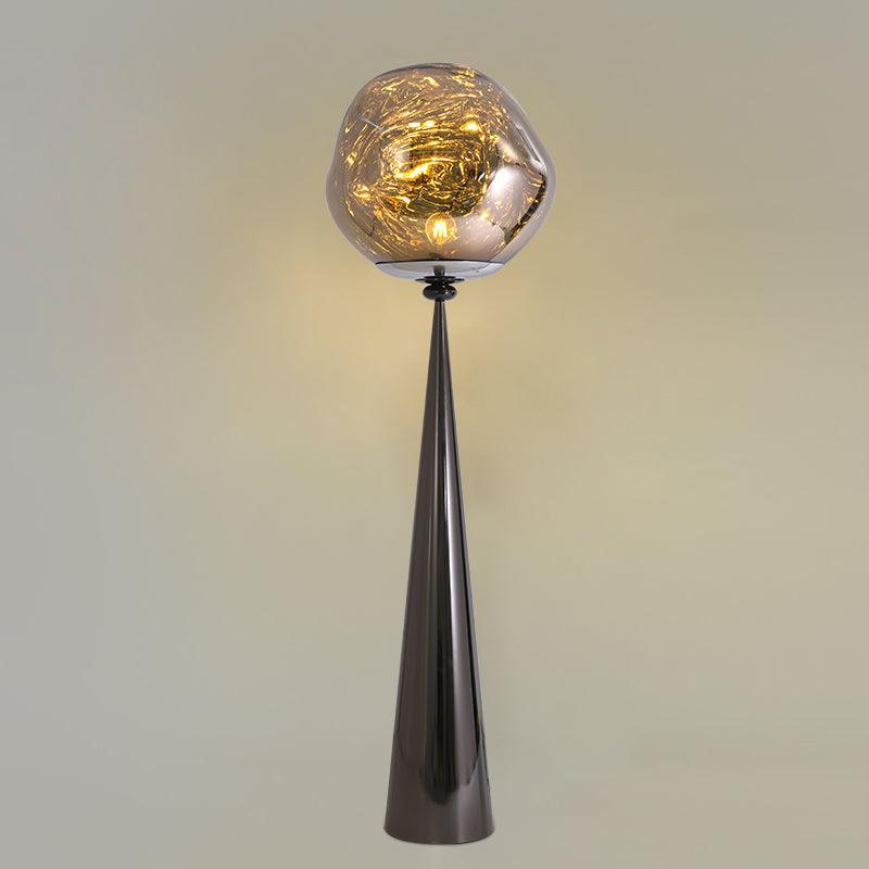 Vortexe Gray Contemporary Floor Lamp - Letslighting
