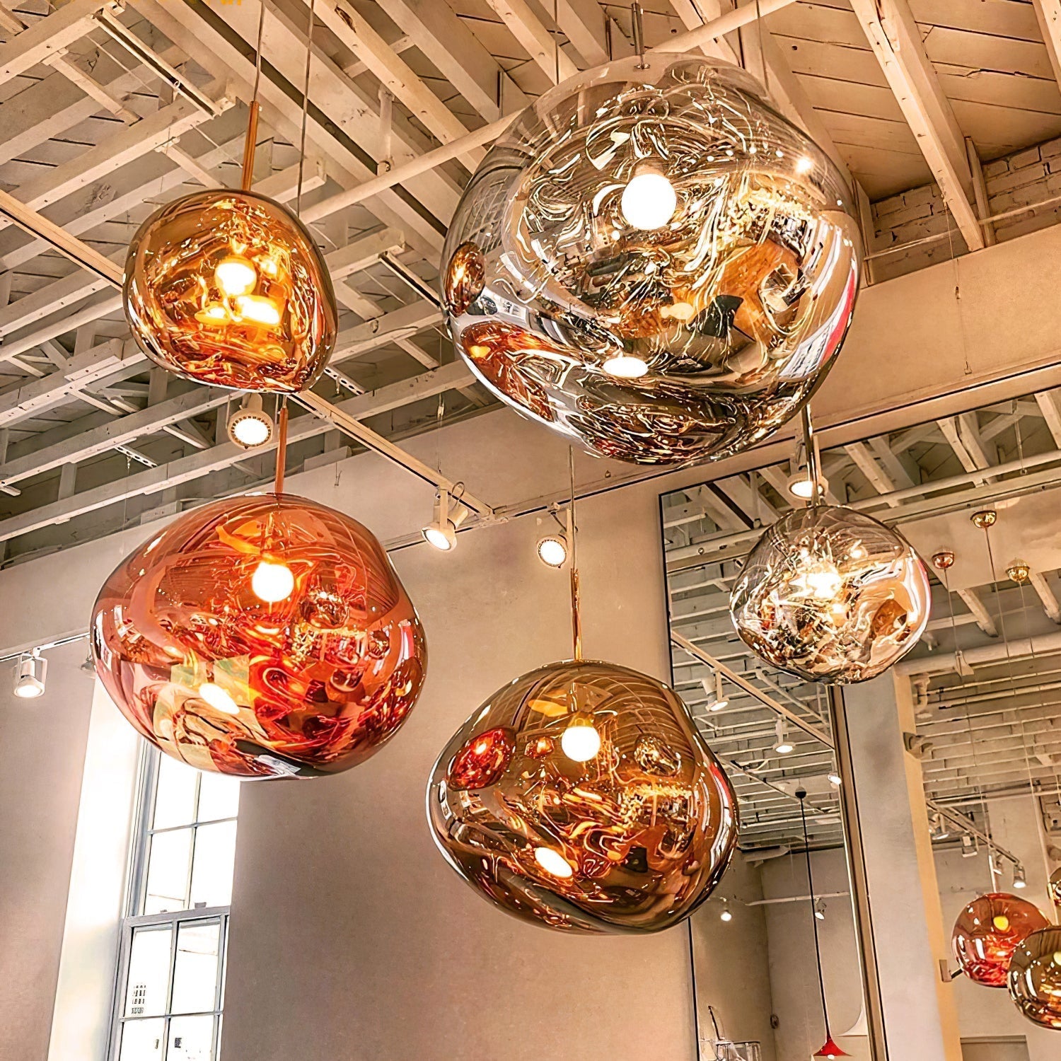 Solara Pendant Lamp Blown Glass Irregular Cluster Sculptural - Letslighting