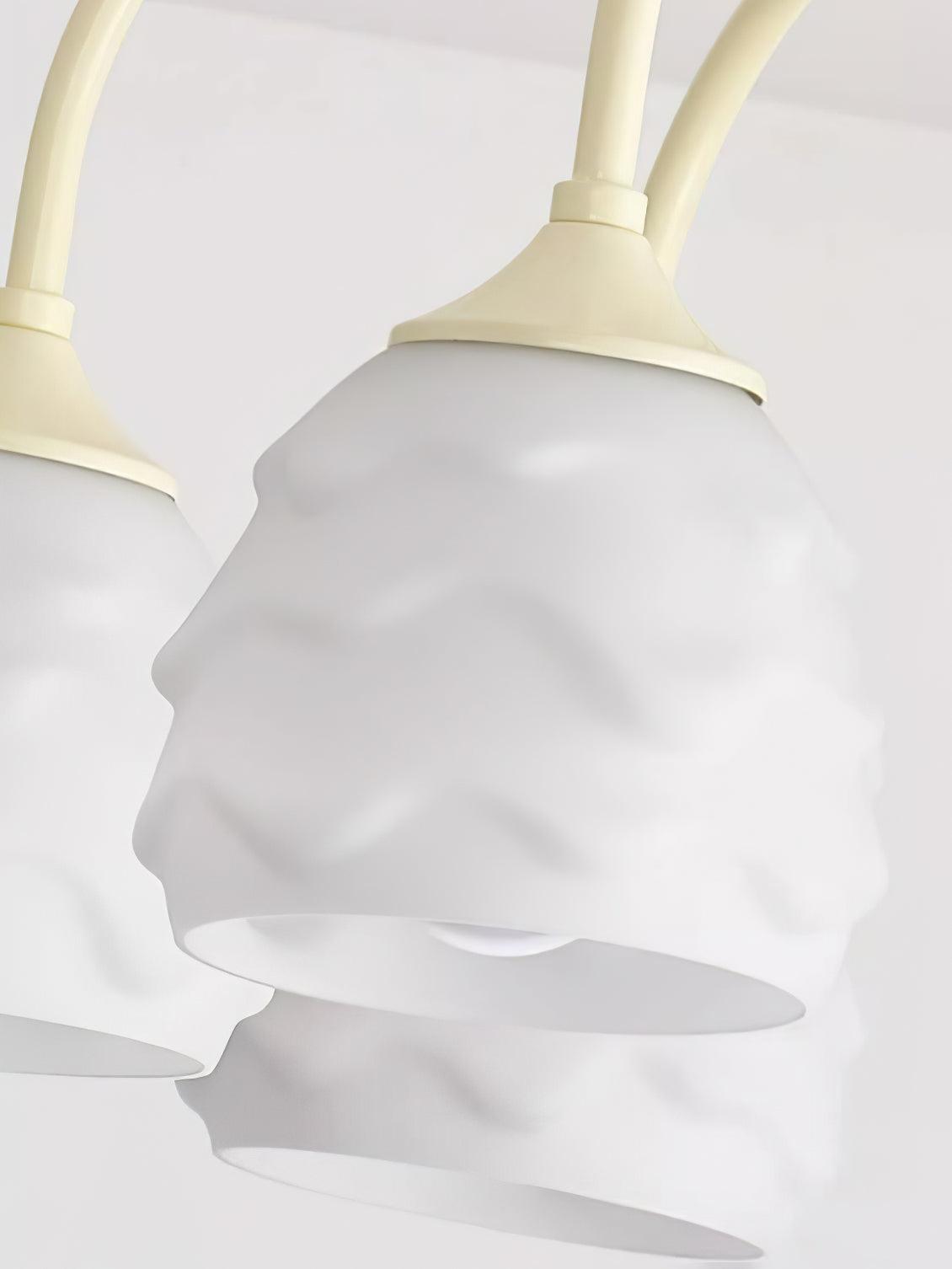 Lustra Chandelier Melting Ice Cream Milky Glass - Letslighting