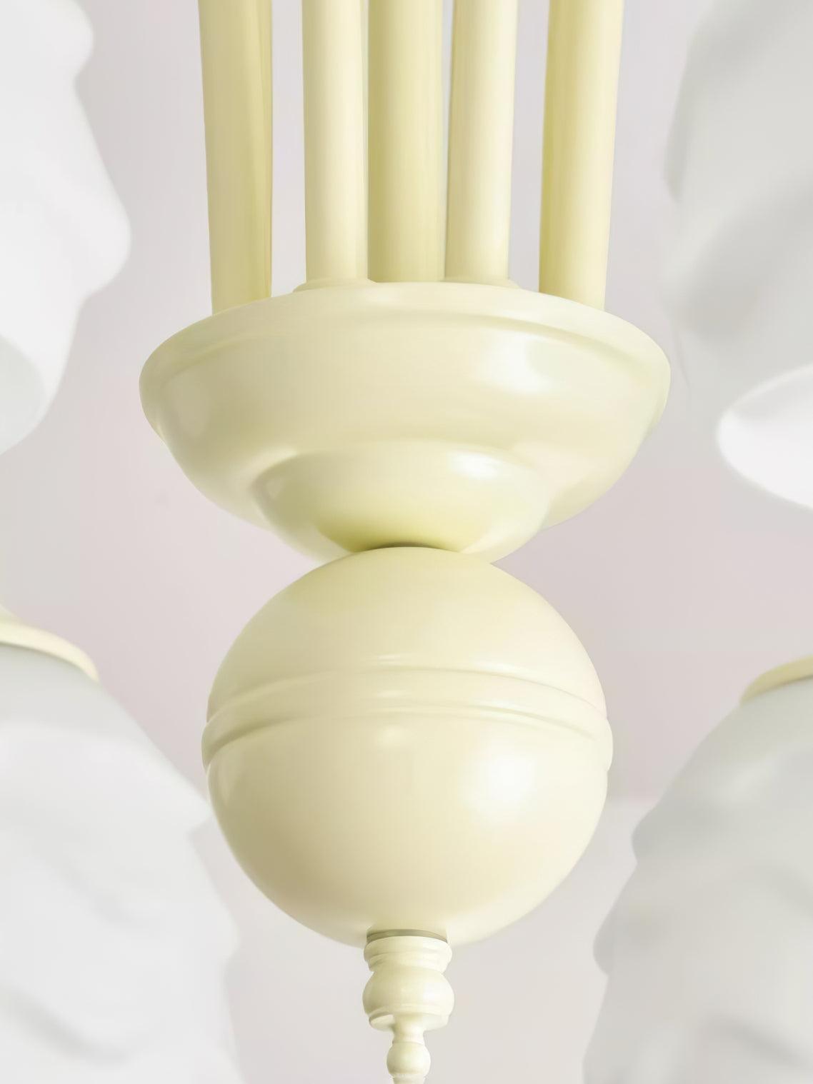 Lustra Chandelier Melting Ice Cream Milky Glass - Letslighting