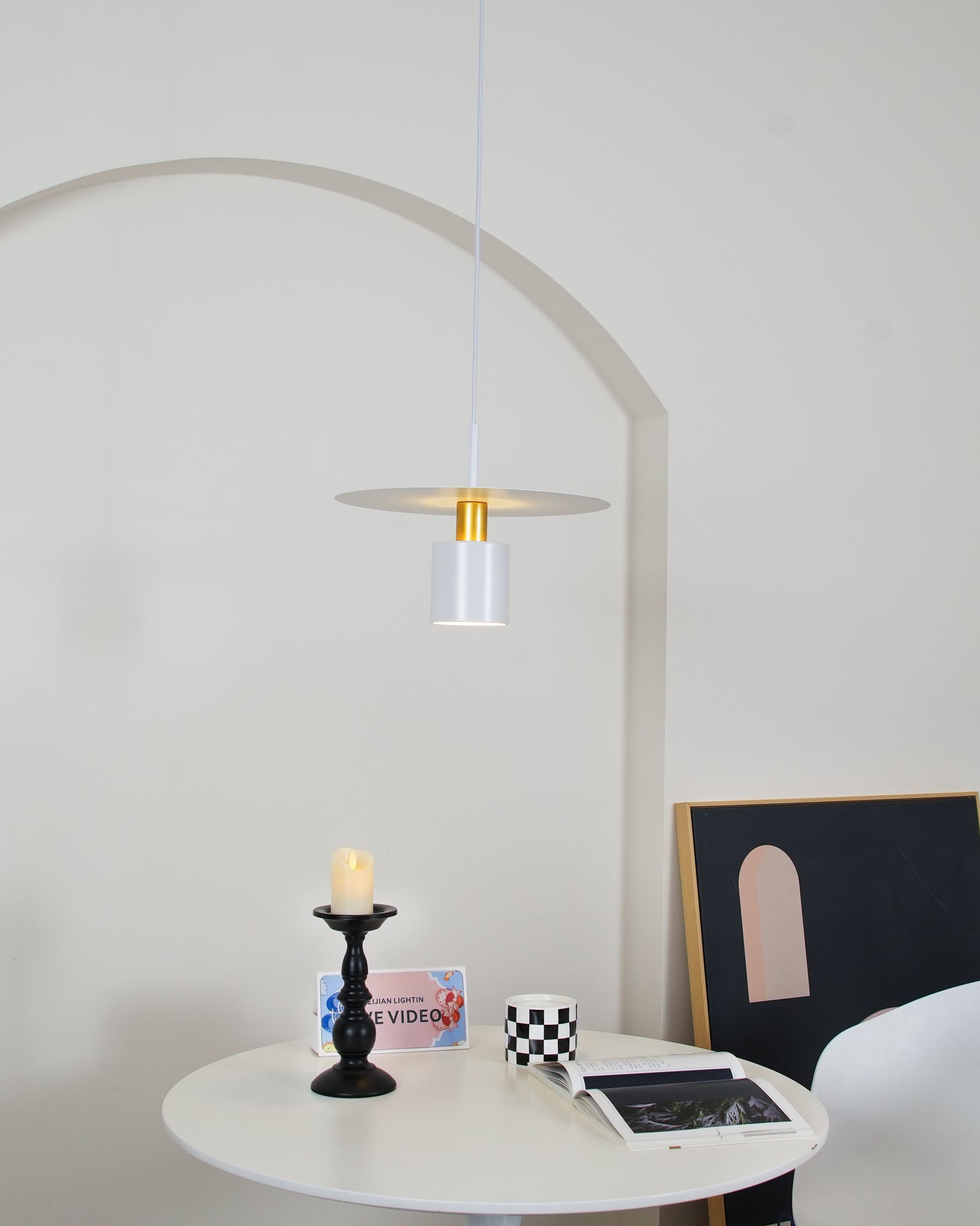 Solara Pendant Lamp Cylinder Disc Industrial - Letslighting