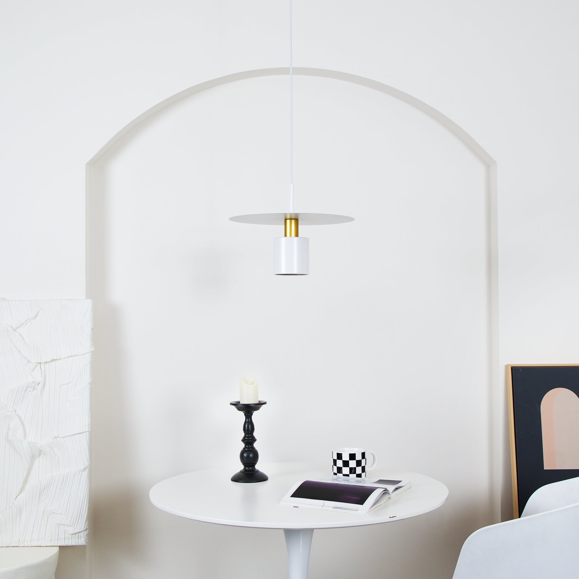 Solara Pendant Lamp Cylinder Disc Industrial - Letslighting