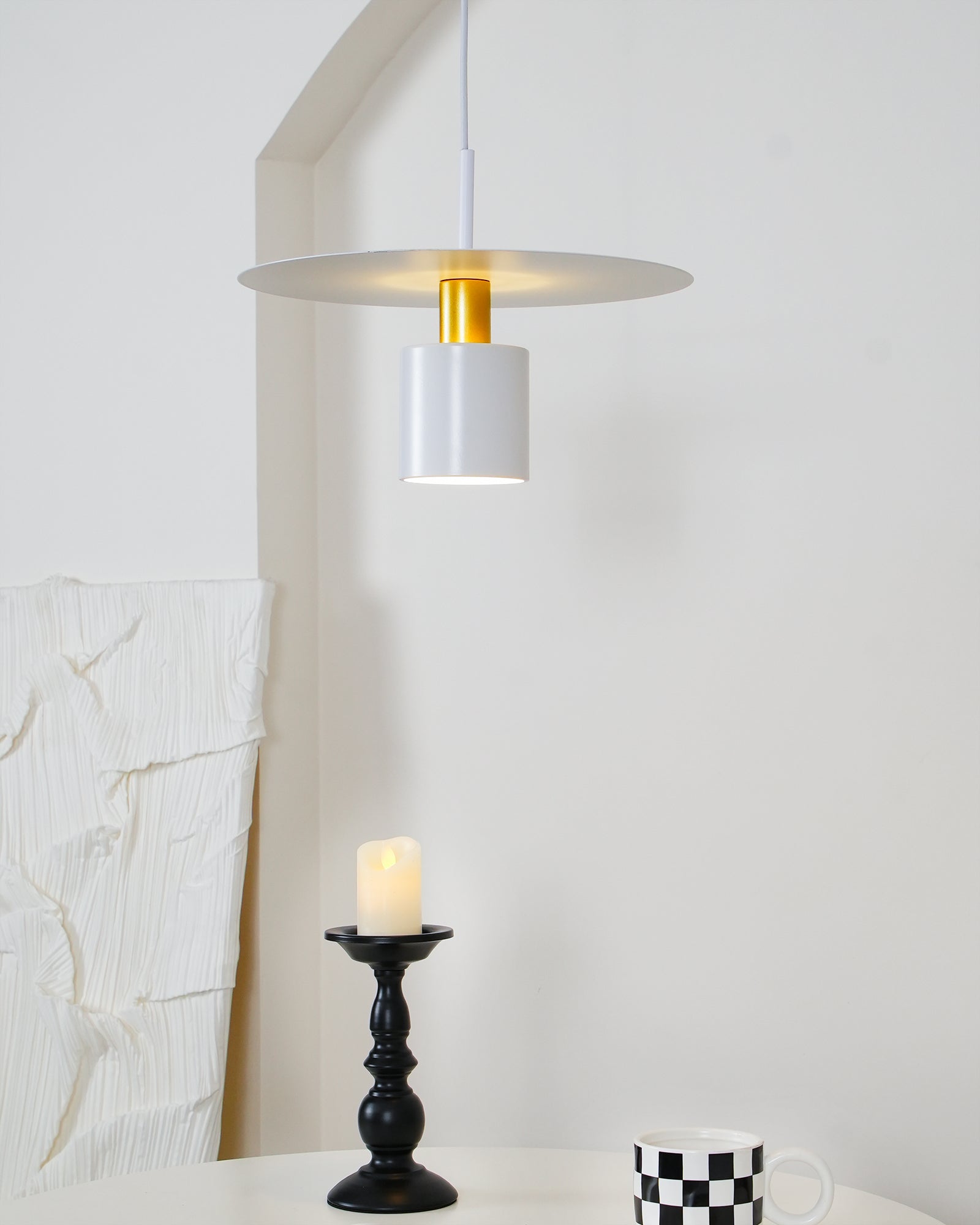 Solara Pendant Lamp Cylinder Disc Industrial - Letslighting