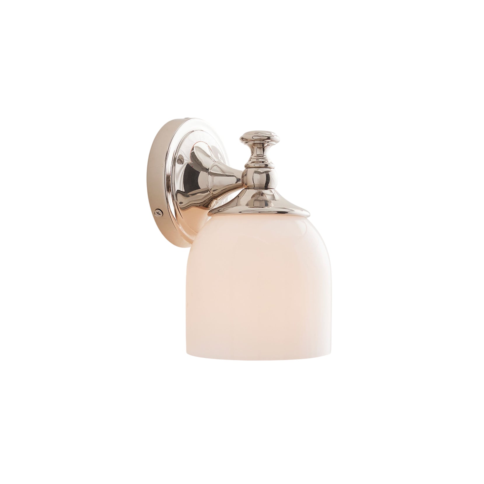 Lumen Modern Minimalist Short Arm Chrome Glass Sconce Wall Lamp - Letslighting