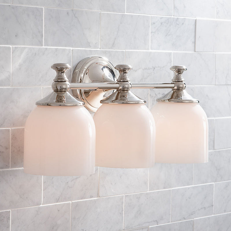 Lumen Modern Minimalist Short Arm Chrome Glass Sconce Wall Lamp - Letslighting