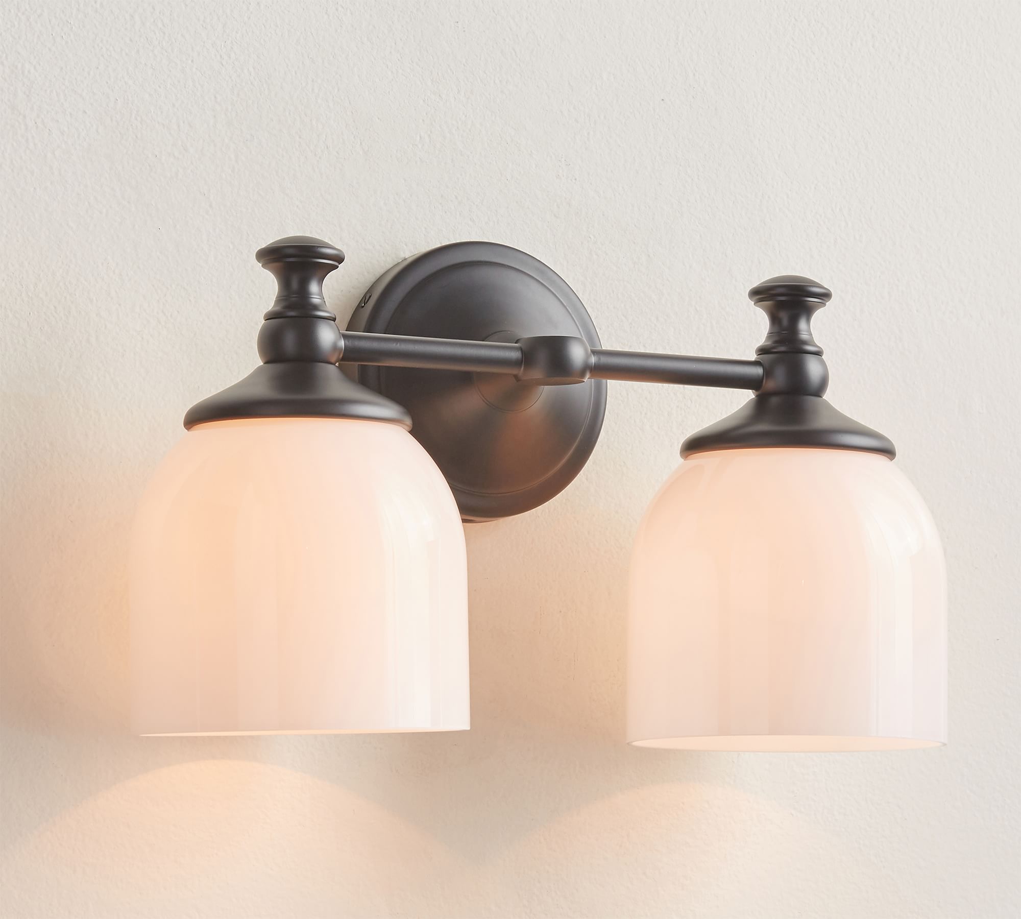 Lumen Modern Minimalist Short Arm Chrome Glass Sconce Wall Lamp - Letslighting