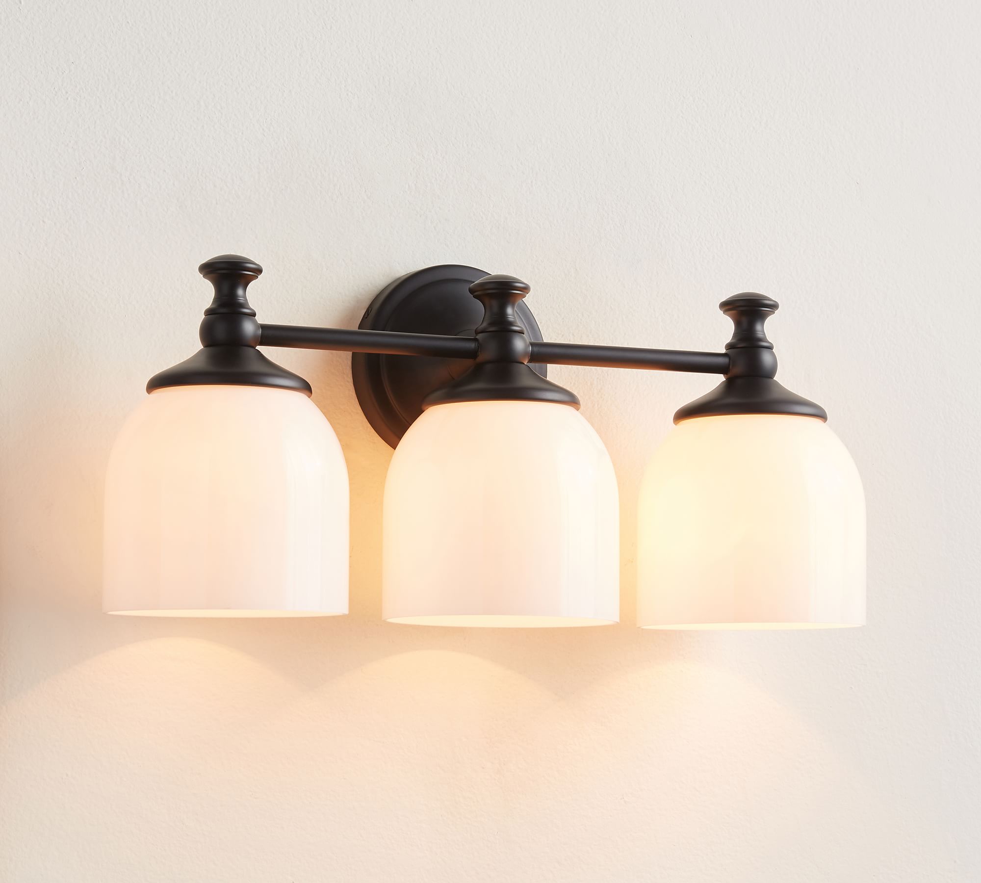 Lumen Modern Minimalist Short Arm Chrome Glass Sconce Wall Lamp - Letslighting