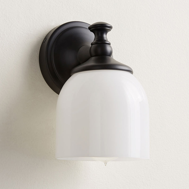 Lumen Modern Minimalist Short Arm Chrome Glass Sconce Wall Lamp - Letslighting