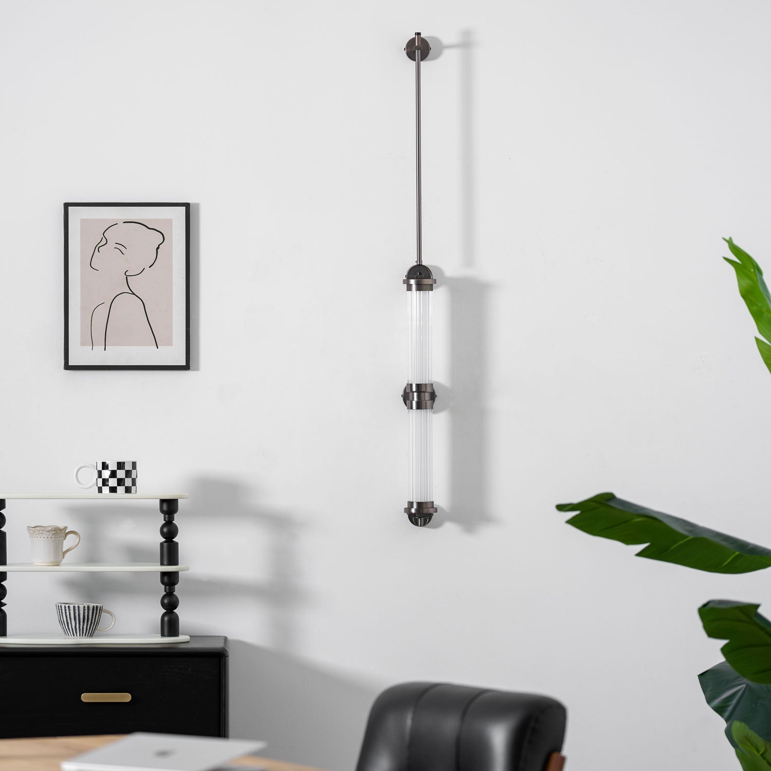 Myrtle Premium Nordic Art Vertical Glass Sconce Wall Lamp - Letslighting